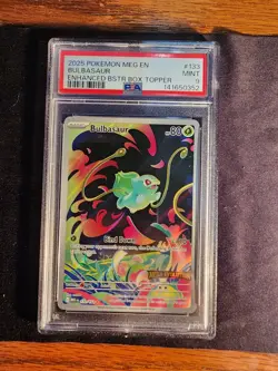 2025 POKEMON MEG EN-MEGA EVOLUTION ILLUSTRATION RARE #133 BULBASAUR PSA 9 - Image 1