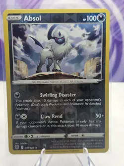 Absol 097/189 SWSH Astral Radiance Pokemon Reverse Holo Foil Rare - Image 1