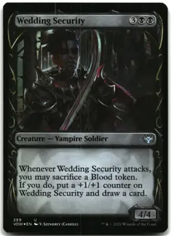 MTG Wedding Security (Showcase) FOIL U Innistrad: Crimson Vow 299 LP - Image 1