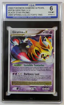 2008 Pokemon Diam. & Pearl #DP38 Giratina LV.X Black Star ISA Graded 6 - Image 1