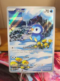 Pokemon Piplup Illustration Rare 098/094 PFL Phantasmal Flames NM - Image 1
