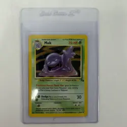 Muk 13/62 Holo Rare Fossil Pokemon Unlimited Holo - Image 3