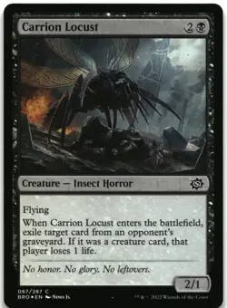 MTG Carrion Locust FOIL C The Brothers' War 87 LP - Image 1