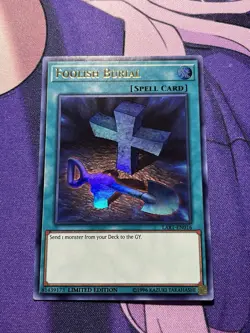 Yu-Gi-Oh! Foolish Burial Lost Art Promo LART-EN016 *NEAR MINT* - Image 1