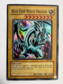 Yugioh Blue-Eyes White Dragon Super Rare SKE-001 1st Edition - Image 2