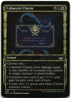MTG Cabaretti Charm (Showcase) FOIL U Streets of New Capenna 300 LP - Image 1