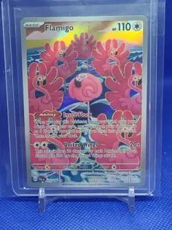 Flamigo Full Art Secret Rare 227/193 Paldea Evolved Pokemon Card LP - Image 1