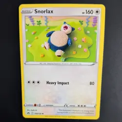 SNORLAX 109/159 POKEMON CARD (CROWN ZENITH SET) ASAKO - CROCHET / KNITTED - Image 1