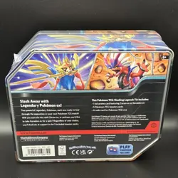 Pokemon TCG Slashing Legends Tin Koraidon EX Booster Foil Promo Card Box 2023 - Image 2