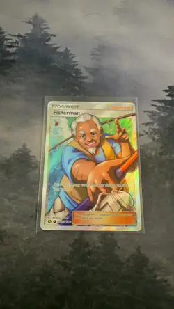 Pokemon Sun & Moon Fisherman 136/149 Full Art Trainer Supporter Card - Image 1