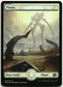 MTG Plains () - Full Art FOIL L The Brothers' War 278 LP - Image 1