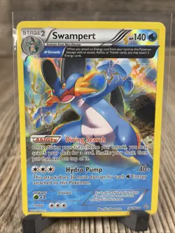 Pokemon Swampert Primal Clash Holo 36/160 Trading Card LP - Image 1