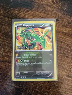 2012 Pokemon TCG Rayquaza Trading Card Dragon Vault Stamped Holo Rare, #11/20 - Image 1