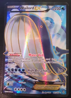 Pokemon Wailord EX Full Art Ultra Rare Holo Card XY Primal Clash 147/160 NM - Image 1