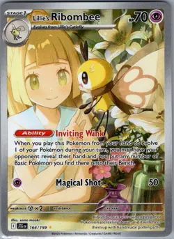 Lillie's Ribombee 164/159 SV09: Journey Together - Pokemon Card - NM - Image 1