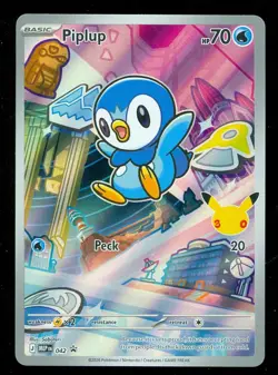Pokemon PIPLUP MEP 042 Ascended Heroes - 1st Partner FULL ART PROMO - Card B - Image 1
