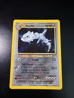 Vintage Steelix Neo Genesis 15/111 Rare Holo Pokemon Card WOTC Near Mint - Image 1
