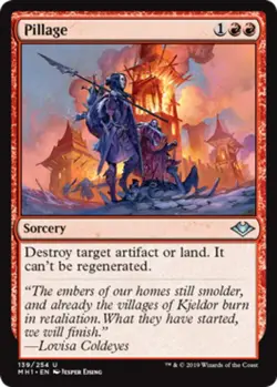 x4 Pillage MTG Modern Horizons U M/NM, English - Image 1