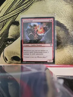 Guttersnipe 229 Common Commander Masters Magic: The Gathering Near Mint - Image 1