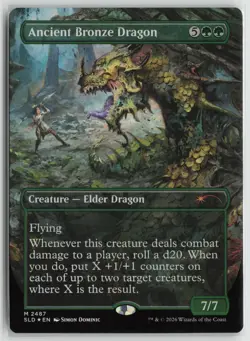 Ancient Bronze Dragon LP Foil 2487 Secret Lair Drop Series Magic: The Gathering - Image 1
