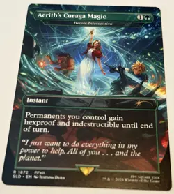 🔥 Aerith’s Curaga Magic Heroic Intervention NONFOIL Final Fantasy SL MTG🔥 - Image 1