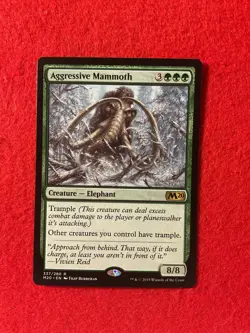 Aggressive Mammoth - Core Set 2020 - Magic the Gathering - MTG - Image 1