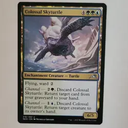 Magic: The Gathering Colossal Skyturtle Regular Kamigawa Neon Dynasty Uncommon … - Image 1