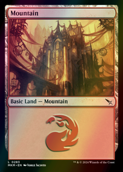 MTG Mountain (283) Foil ** Murders at Karlov Manor ** English (NM) - Image 1