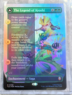 The Legend of Kyoshi Borderless Foil MTG Avatar Mythic 358 NM X1 - Image 1