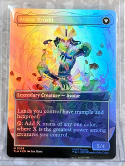 The Legend of Kyoshi Borderless Foil MTG Avatar Mythic 358 NM X1 - Image 2
