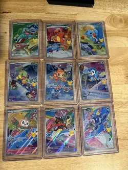 Pokemon 2026 First Partner Illustration Collection Series 1 Promo Set (9 Cards) - Image 1