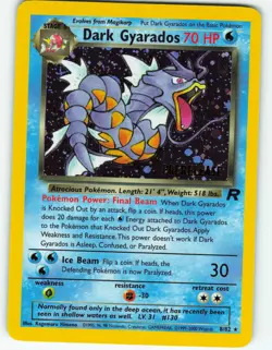 Dark Gyarados - Prerelease Stamped Holo - 8/82 Team Rocket - Pokemon TCG - 2000 - Image 1
