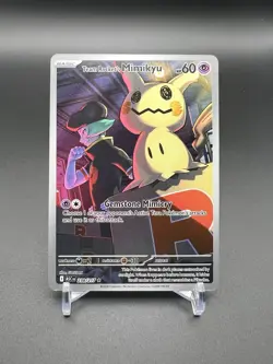 Pokemon Team Rocket's Mimikyu 238/217 Me: Ascended Heroes Illus Rare Holo 60HP - Image 1