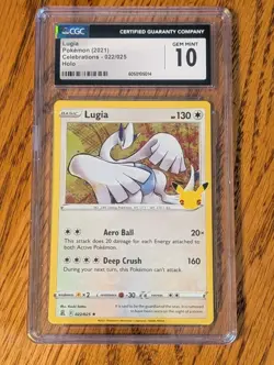 2021 Pokemon Celebrations Lugia Holo Rare - Image 1