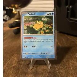Pokemon TCG Psyduck 007 Me: Mega Evolution Promo Cosmo Holo 70HP 20 Attack - Image 1