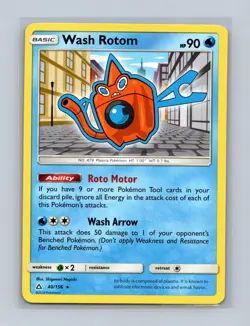 Wash Rotom 40/156 Rare Ultra Prism Pokemon Lightly Played - Image 1