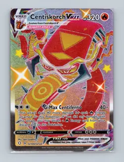 Pokemon TCG Centiskorch VMAX SWSH Shining Fates SV109/SV122 Shiny Holo Rare NM - Image 1