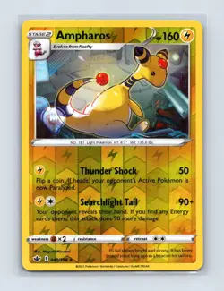 Ampharos 049/198 Rare Chilling Reign Pokemon Reverse Holo Near Mint - Image 1