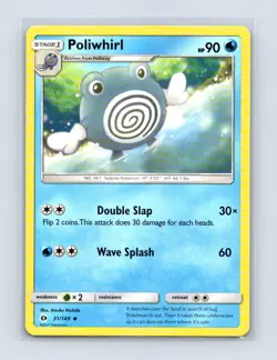 Poliwhirl 31/149 Uncommon SM Base Set Pokemon Lightly Played - Image 1