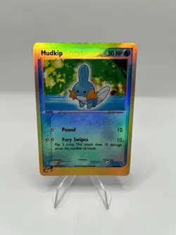 Pokemon TCG Mudkip 60/109 EX Team Rocket Returns English Reverse Holo 2004 - LP - Image 1