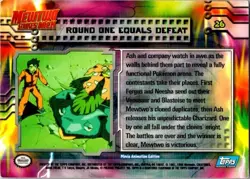 Pokemon TCG Round One Equals Defeat Pokemon Topps Mewtwo Strikes Back 26 - Image 2