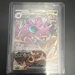 The Pokemon Company Team Rocket's Nidoking ex 233/182 SV10 Holo Full Art 330HP - Image 3