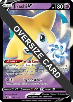 Jirachi V SWSH299 - Oversized Jumbo Card - Pokemon NM - Image 1