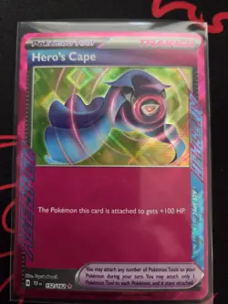 Pokemon TCG Hero's Cape 152/162 Temporal Forces Ace Spec Rare Holo - Image 1
