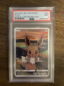 PSA 9 Eevee 287/SM-P Munch: A Retrospective Sm Promo Pokemon Japanese - Image 1
