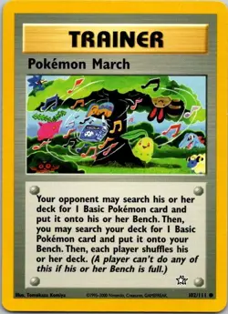Neo Genesis Pokemon TCG Pokemon March #102/111 - Image 1