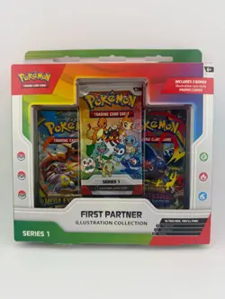 Pokemon TCG: First Partner Illustration Collection Series 1 Factory Sealed Box - Image 1