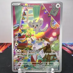Pokemon TCG Minccino 182/162 SV Temporal Forces NM English - Image 1