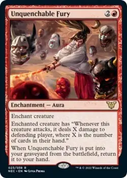 Unquenchable Fury - Near Mint MTG Commander: Kamigawa: Neon Dynasty - Image 1