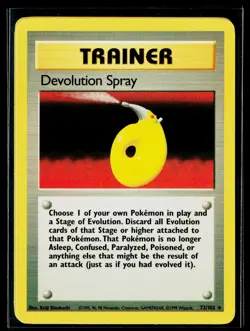Pokemon Devolution Spray 72/102 - Base Set - 1999 English Vintage LP - Image 1